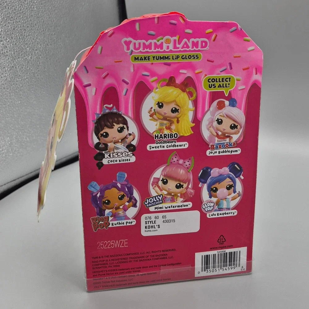 MGA Yummi Land Haribo Sweetie Goldbears Lip Gloss Doll Keychain Scented 545996